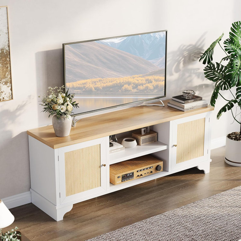 Unfinished TV Stand for TVs up to 65", White