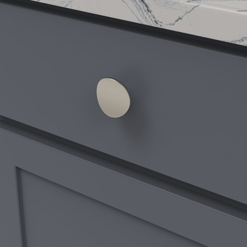 Vale Collection Knob, Satin Nickel, 1 3/4''