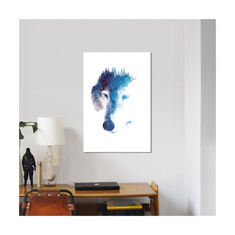«Through Many Storms», impression sur toile, H 26 po x l 18 po x P 1,5 po, Toile encadrée noire, Pas de tapis