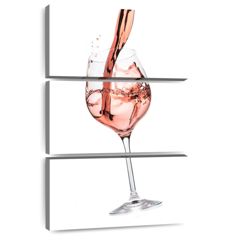 Yarlin Rose Wine Splash, H 57 po x l 36 po