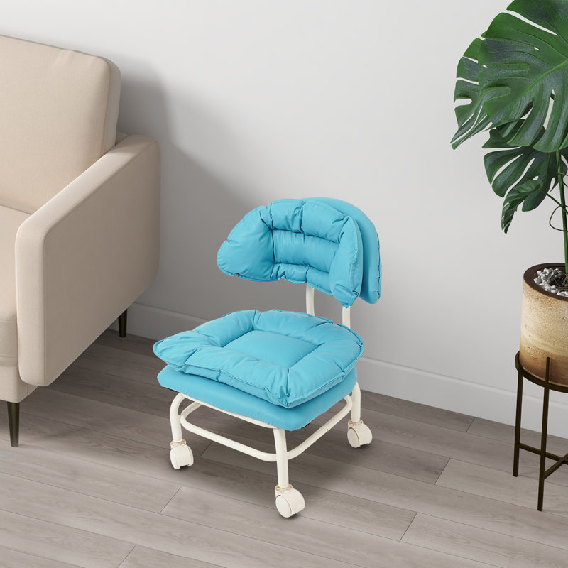 Tabouret à roulettes ergonomique avec dossier