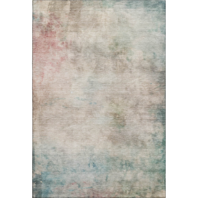 Premium Machine Washable Alijah AMF1235 Abstract Rug, Rectangle 5' x 7'6"