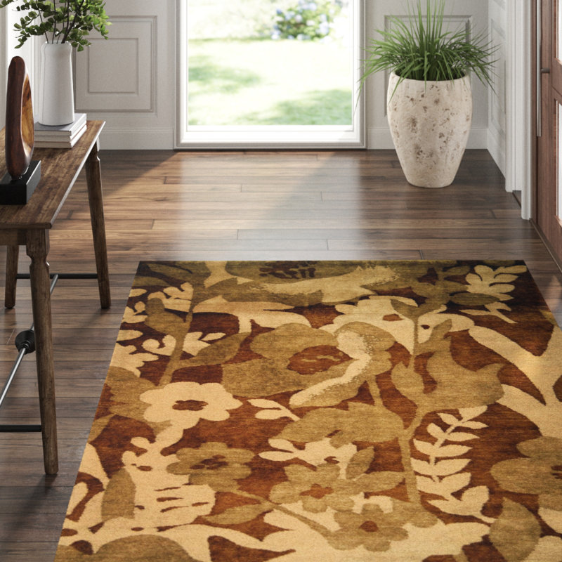 Tibetan Hand Knotted Wool Pile Rug, Rectangle 6' x 9''