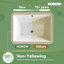 Undermount Bathroom Sink Rectangle, 20'' x 15'' Inch Rectangular Vessel Sink with Overflow, White Ceramic Under Counter Sink for Bathroom