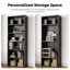 Industrial 5 Shelf Bookcase-767900115-767900141