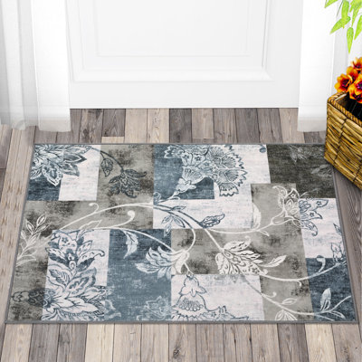 Waldtraut Washable Patchwork Indoor Rug