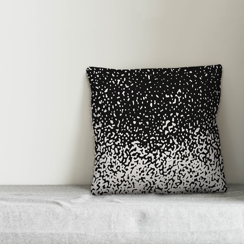  Coussin Dash, Noir, 20 po x 20 po