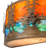 Rustic Lodge Copper Flush Mounted Sconce