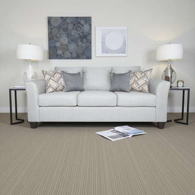 Siya Sofa, Gray Fabric, 82 Inch With Track Arms, 4 Accent Throw Pillows
