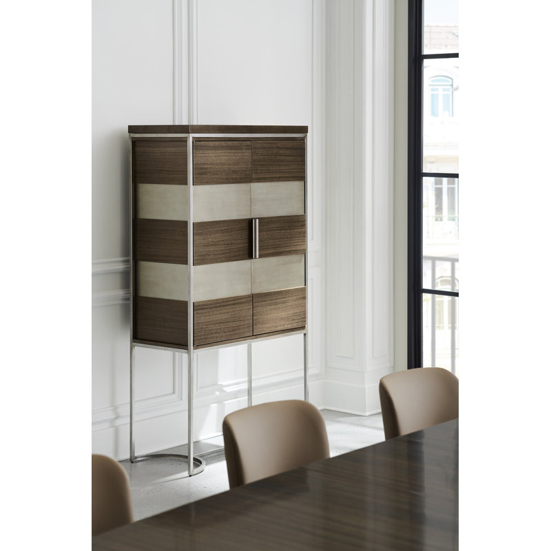 La Moda Solid Wood Bar Cabinet