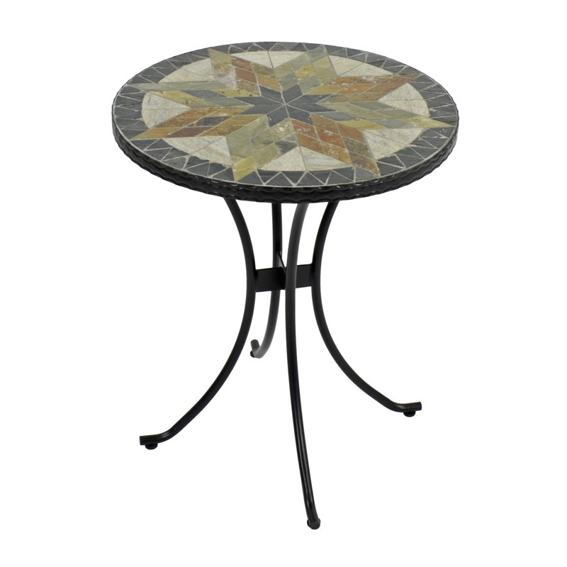 Montilla Garden Stone Mosaic Bistro Table, 73cm H x 60cm L x 60 cm W