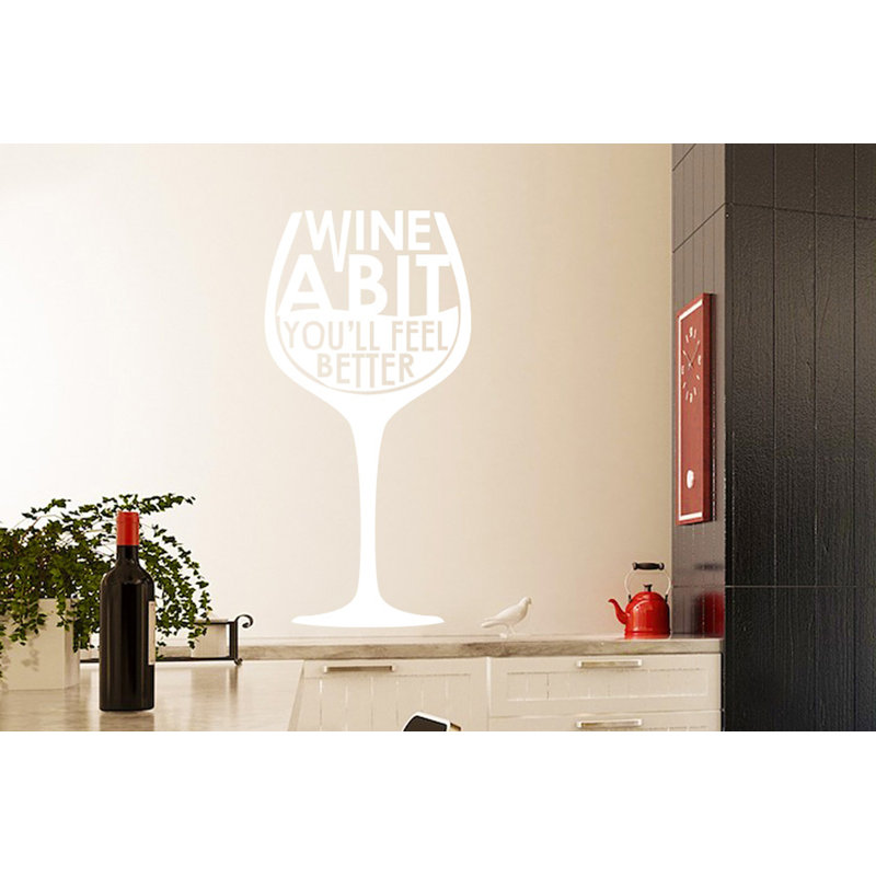 Food & Beverage Wall Decal, Medium, White