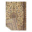Tapis beige / bleu marine en laine et coton oriental noué à la main 7 pi 1 po x 10 pi 3 po Oriental