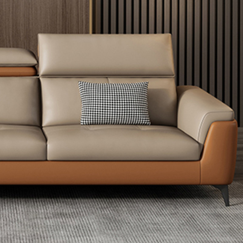 Simple modern straight row small apartment sofa, 3, 35.43" H x 94.48" W x 41.33" D
