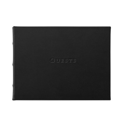 Graphic Image Guest Book, Leather