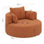 Fauteuil d'appoint pivotant avec 3 coussins amovibles-115839031