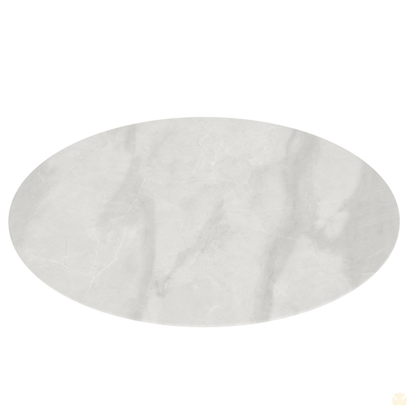 Plateau de table rond en verre trempé de 28 po, Gris, H 0,31 po x l 28 po x P 28 po