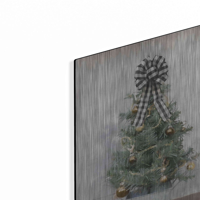 "Mini arbre à carreaux Buffalo" par Lori Deiter, H 16 po x l 12 po