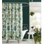 Rideau de douche en coton avec doublure attachée Watercolor Garden Botanical - 72 x 72 po