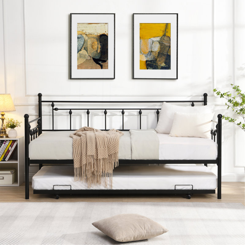 Daybed With Trundle  BLACK