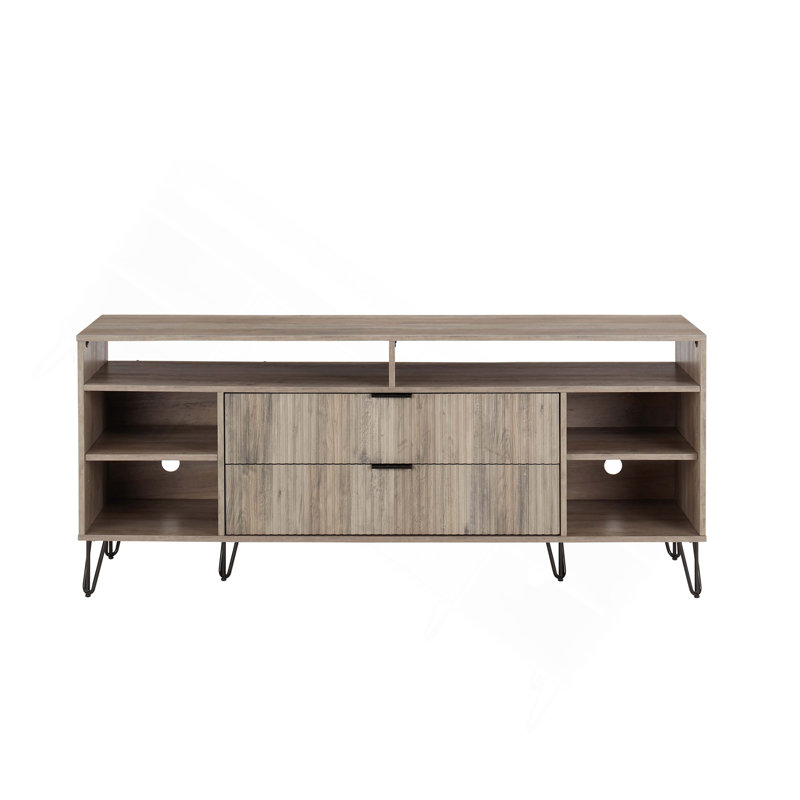 Meuble télé 63 po Dumbo, Gris, H 26,77 po x L 62,99 po x l 17,99 po