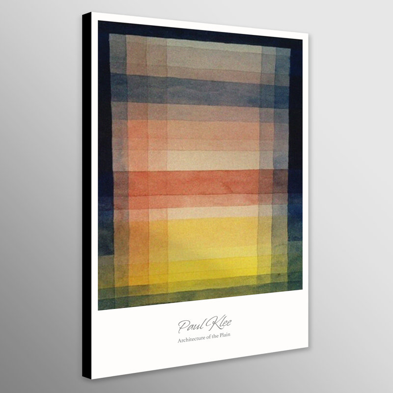 Architecture Of The Plain by Paul Klee - Wrapped Canvas Print, 117cm H x 81cm W x 5cm D