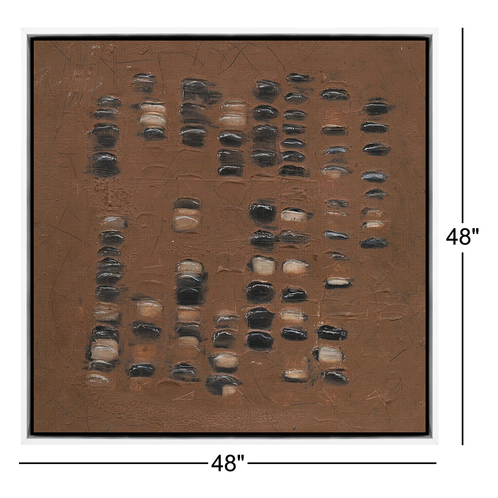 Adobe by Jamie Beckwith, White Maple Framed, 48" H x 48" W