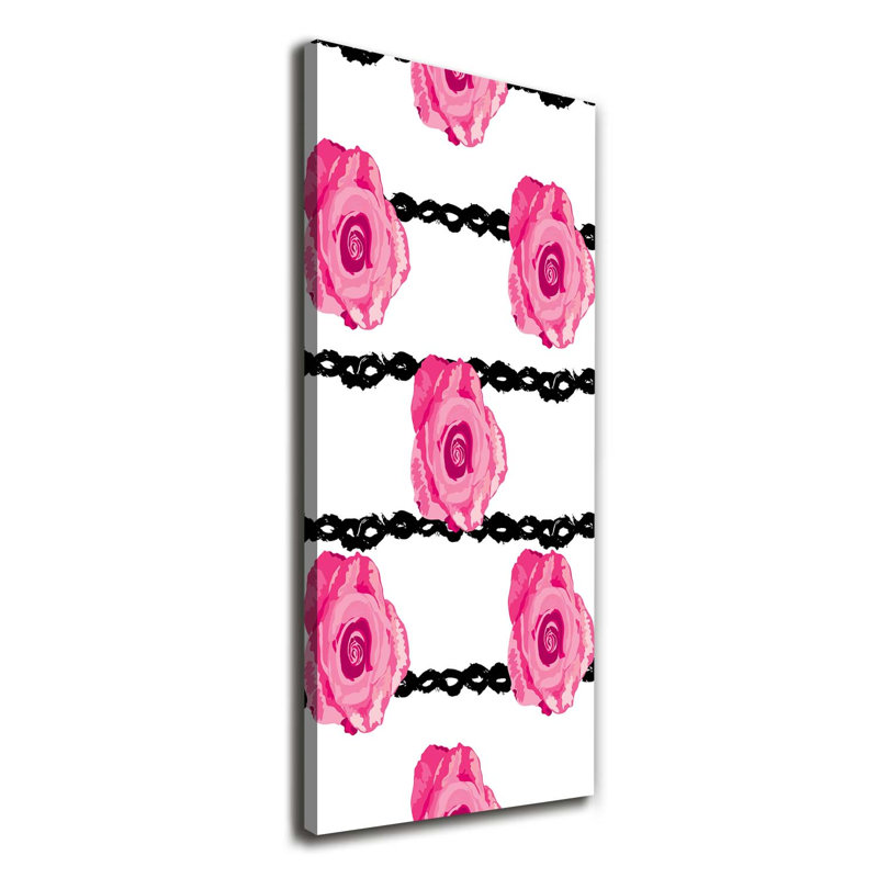 Roses 1 Piece Wrapped Canvas Wall Art