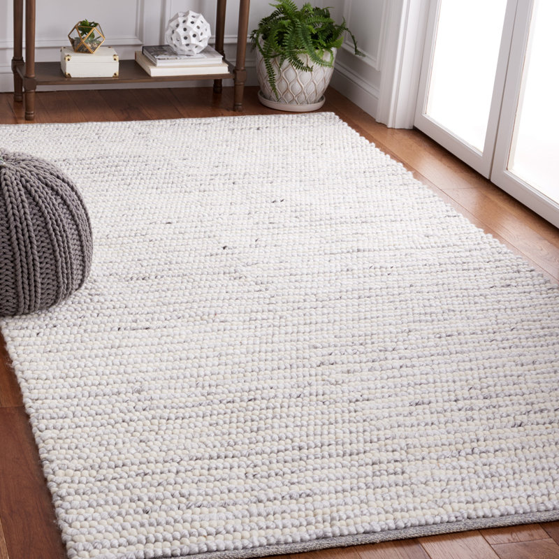 Tapis en laine et en coton tissé à la main par MSR Natura 9650 Martha Stewart, Rectangle 5 pi x 8 pi