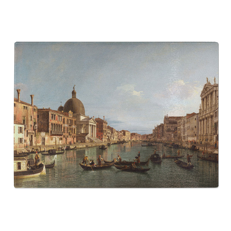 The Grand Canal in Venice by Giovanni Canaletto Chopping Board, 20cm W x 28.5cm L