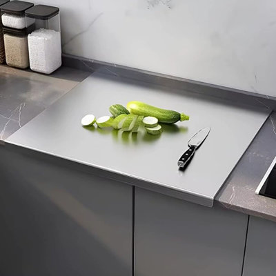 Planche à découper en acier inoxydable pour évier de cuisine