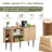 54’’ Accent Cabinet with Tambour Doors, Sideboard Buffet Cabinet with Storage Cabinet-114265835