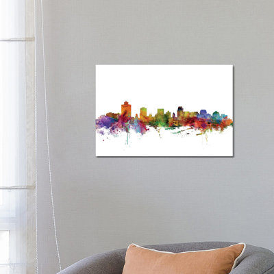 Salt Lake City, Utah Skyline by Michael Tompsett - Wrapped Canvas Gallery-Wrapped Canvas Giclée
