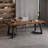 Walnut Rectangular Solid Wood desk-109514376