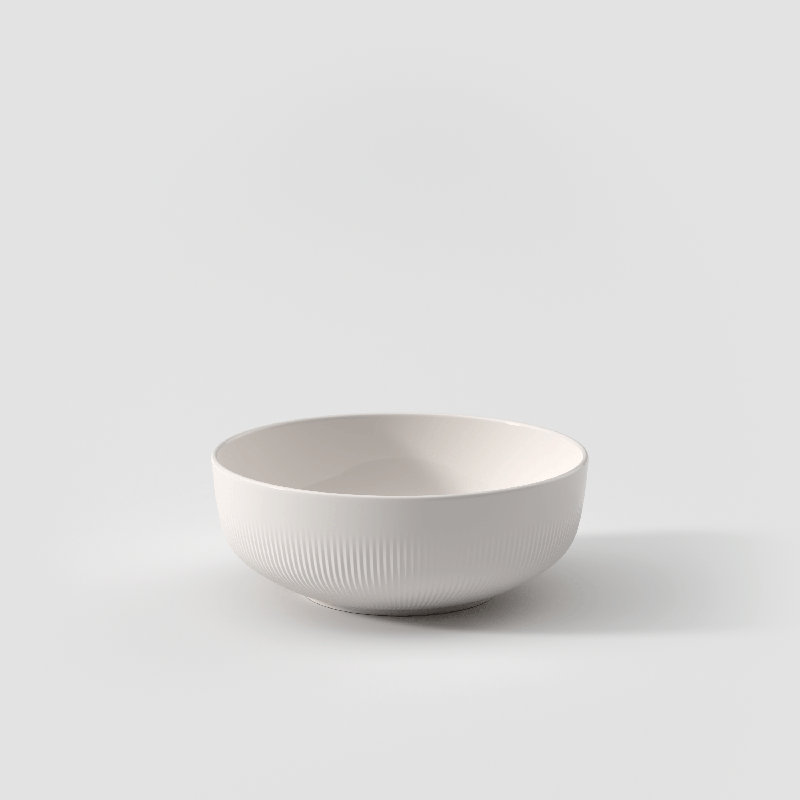 Villeroy & Boch Afina Gourmet Large Serving Bowl, Premium Porcelain, Made in Germany, Dishwasher and Microwave Safe, 10.25x 10.25x 4 in, Stackable, White