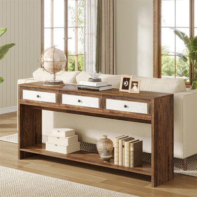 59-Inch Console Table With 3 Drawers
