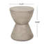 Table d'appoint d'extérieur MGO, gris clair