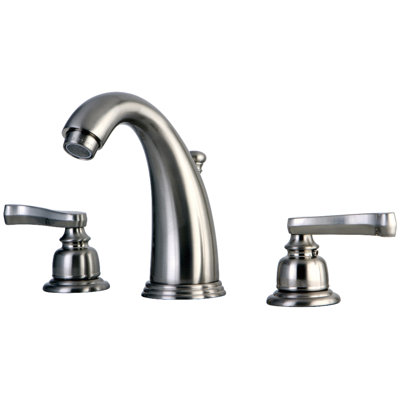 Widespread Bathroom Faucet with Drain Assembly