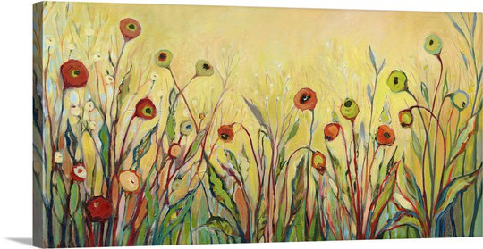 Nolani «Summer Poppies» - Imprimé, H 24 po x l 48 po x 1,5 po, Toile