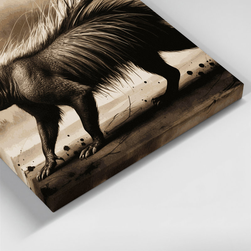 Art mural sur toile beige, H 24 po x l 36 po