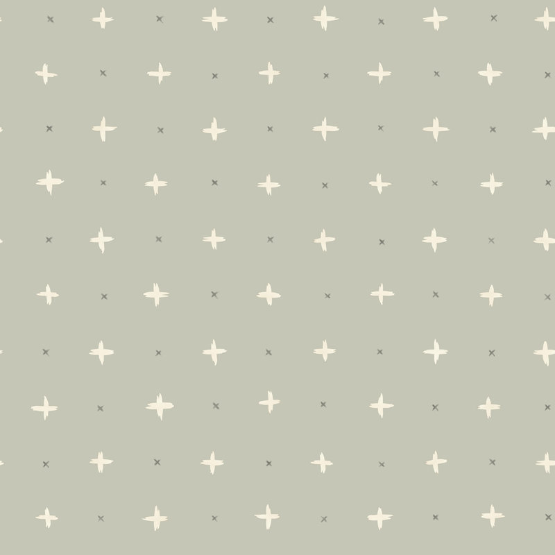 Cross Stitch Wallpaper, Gray