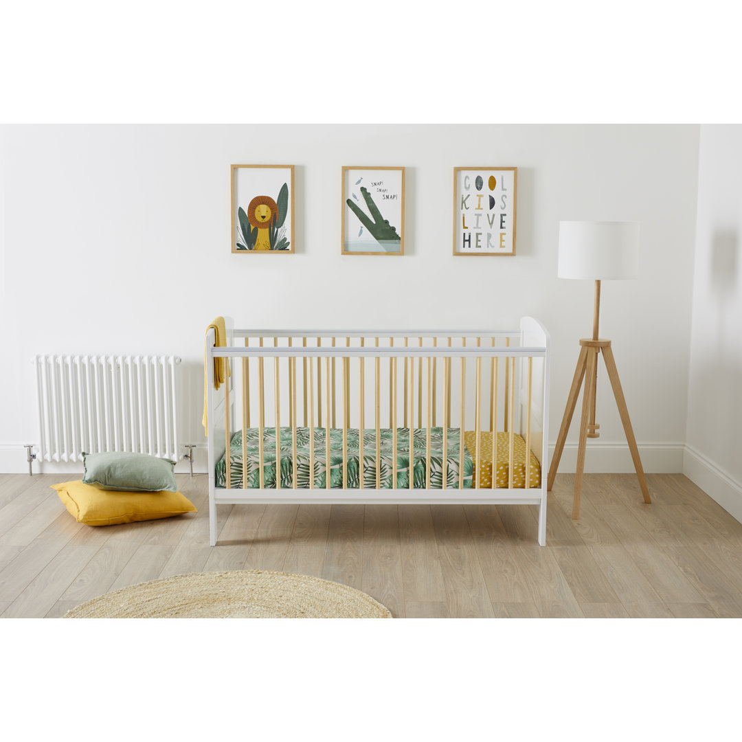 Coleby Scandi Cot Bed - Scandi White