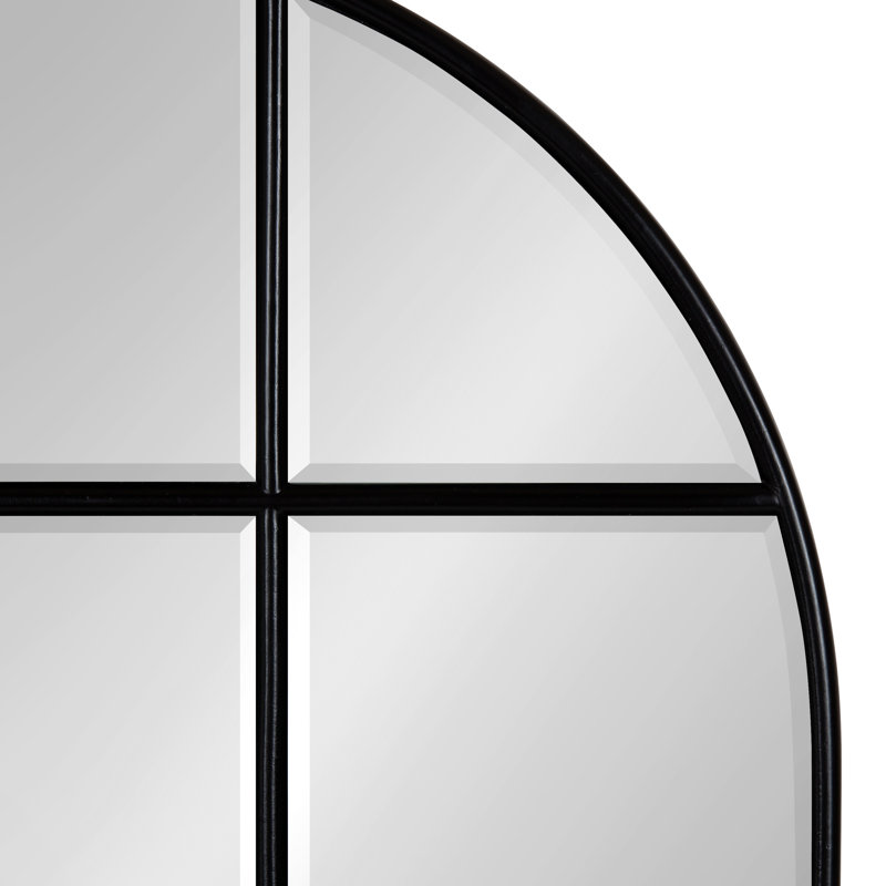 Miroir décoratif biseauté Frasier, Noir