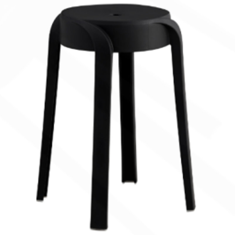 Paquet de 6 tabourets de classe empilables Tabourets en plastique Tabourets gigognes Tabourets ronds de jardin