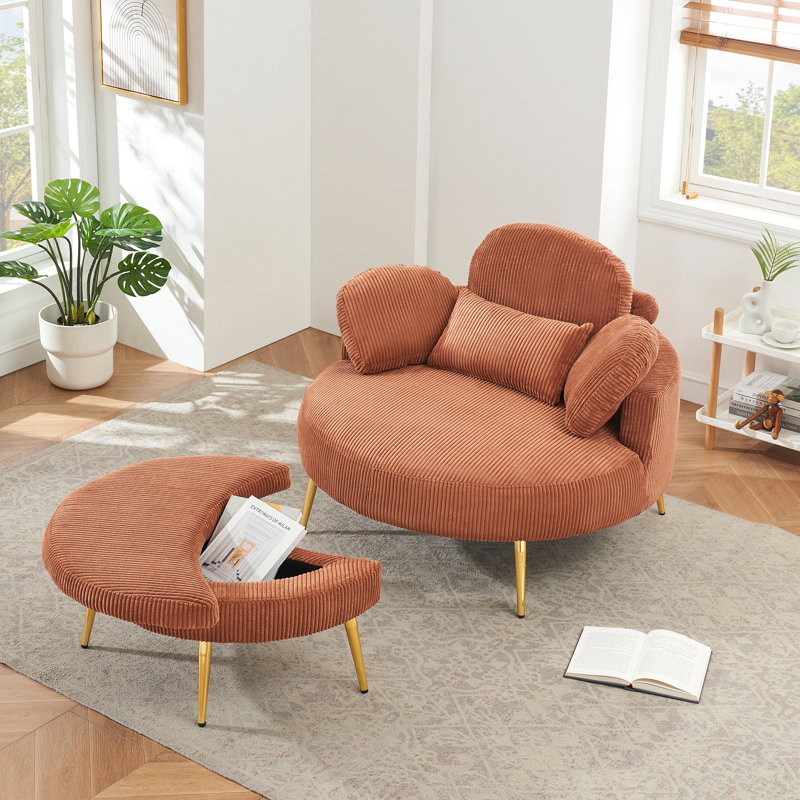 Round Corduroy Sofa