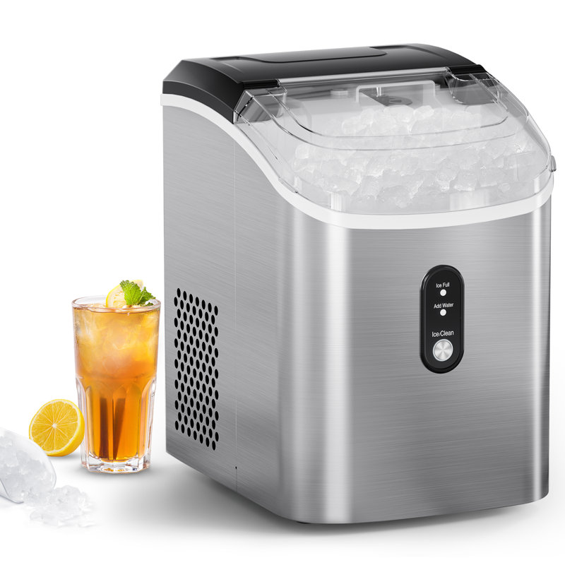 Antarctic Star 33 Lb. Daily Production Nugget Clear Ice Portable Ice Maker, Silver