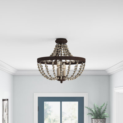 Plafonnier semi-encastré 3 lumières 18 po Viv
