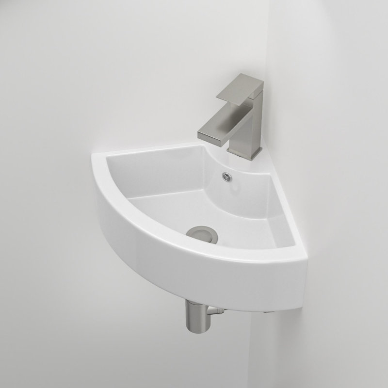 Lavabo mural suspendu en céramique