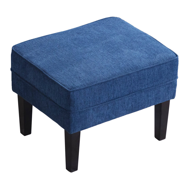 Repose-pieds Chalyce, Mélange de polyester bleu foncé