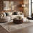 Telisa Distressed Stone Grey/ Gold Area Rug-81706391